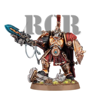 CUSTODES: SHIELD CAPTAIN WITH PYRITHITE SPEAR (RCR)
