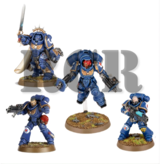 SPACE MARINES: PRIMARIS CAPTAIN AND 3 PRIMARIS SERGEANT ETB (RCR)