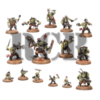 ORKS: ARMAGEDDON 10 ORK BOYZ - 5 GRETCHINS (RCR)